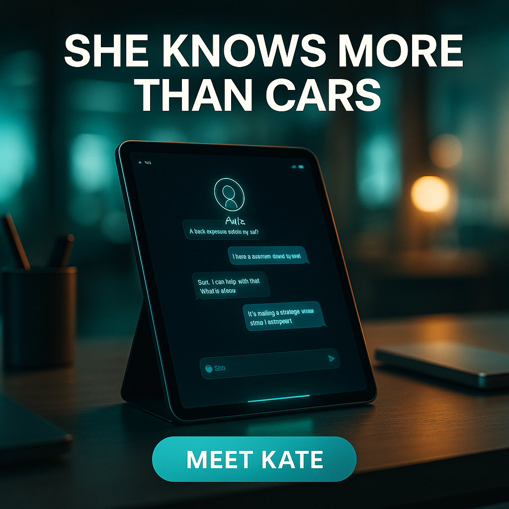 Kate knows more than cars