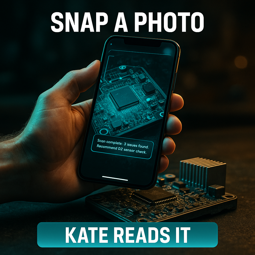Snap a photo, Kate reads it